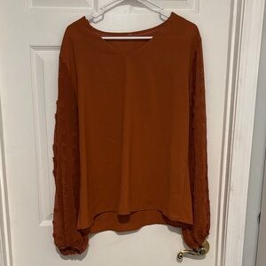 Elegant Rust Women's Top